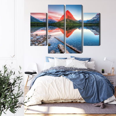 Ljuddämpande tavla - Swiftcurrent lake in the Usa