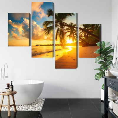 Ljuddämpande tavla - Tropical beach in punta