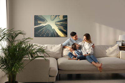 Ljuddämpande tavla - Modern skyscrapers