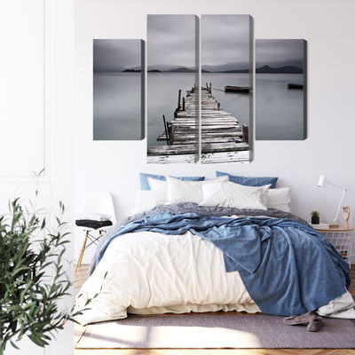 Ljuddämpande tavla - Misty lake