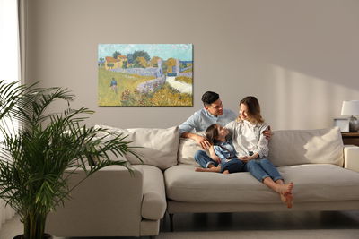 Ljuddämpande tavla - Vincent van gogh "farmhouse