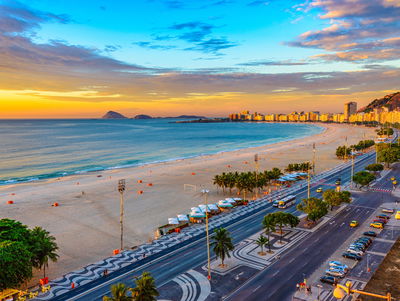 Ljuddämpande tavla - Sunrise view of copacabana