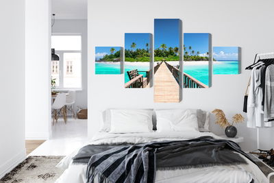 Ljuddämpande tavla - 3d pier in the maldives