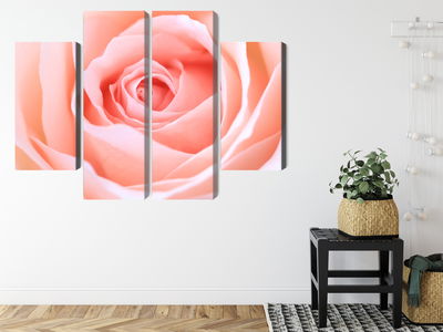 Ljuddämpande tavla - Pastel rose on a 3d macro