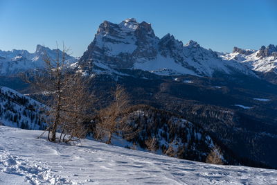 Ljuddämpande tavla - Winter 3d mountain landscape