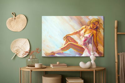 Ljuddämpande tavla - Painted ballerina