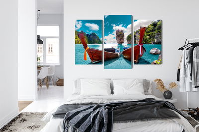Ljuddämpande tavla - Boats at the andaman sea