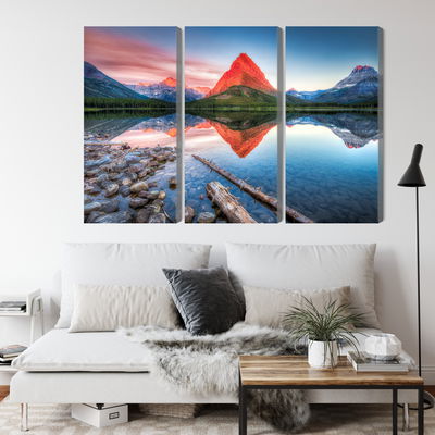 Ljuddämpande tavla - Swiftcurrent lake in the Usa