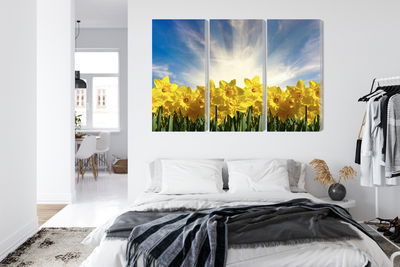 Ljuddämpande tavla - 3d daffodils field