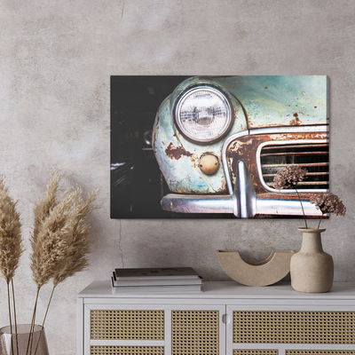Ljuddämpande tavla - Front of an old vintage car