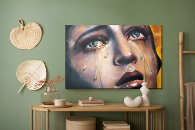 Ljuddämpande tavla - A woman in tears