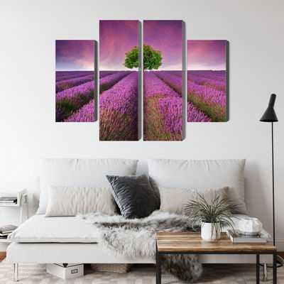 Ljuddämpande tavla - A tree in the middle of a 3d