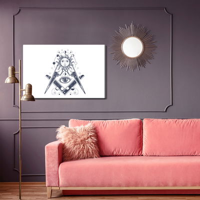 Ljuddämpande tavla - All seeing eye