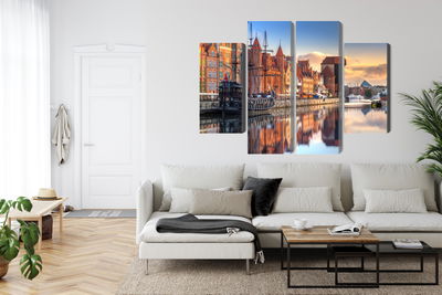 Ljuddämpande tavla - Gdansk motlawa at sunrise