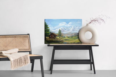 Ljuddämpande tavla - House on the background