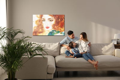 Ljuddämpande tavla - Portrait of a red-haired