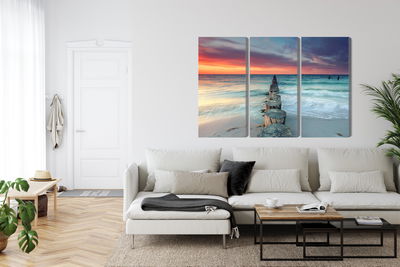 Ljuddämpande tavla - Beautiful sunset over