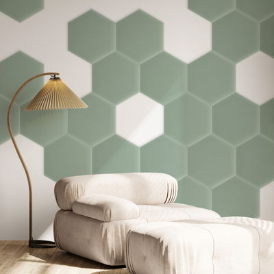 Sekskantet lydabsorber - fløjl