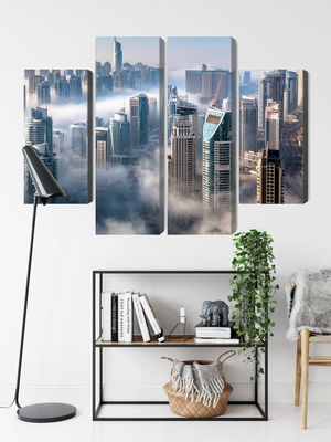 Ljuddämpande tavla - Dubai city panorama
