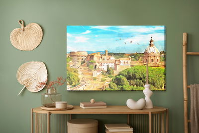 Ljuddämpande tavla - Panorama of Rome like painted