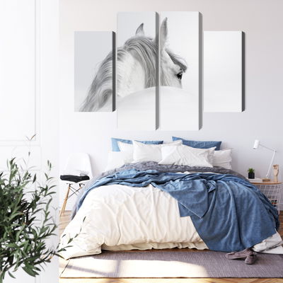 Ljuddämpande tavla - Andalusian horse in the fog