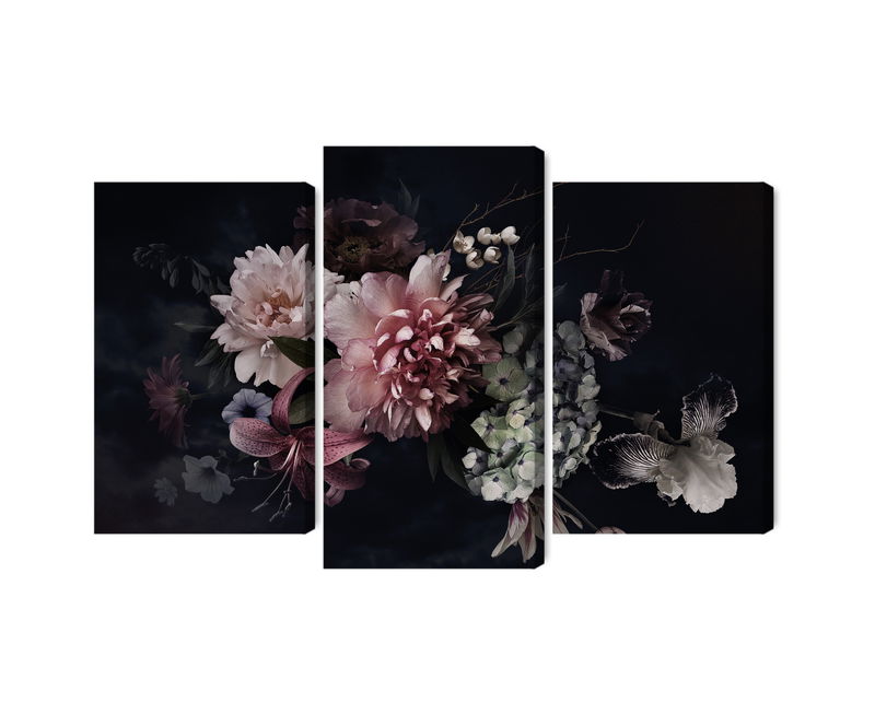 Ljuddämpande tavla - Flowers in vintage style