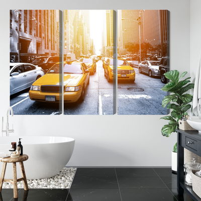 Ljuddämpande tavla - Taxi in the sunshine nyc