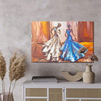 Ljuddämpande tavla - Women in ball gowns