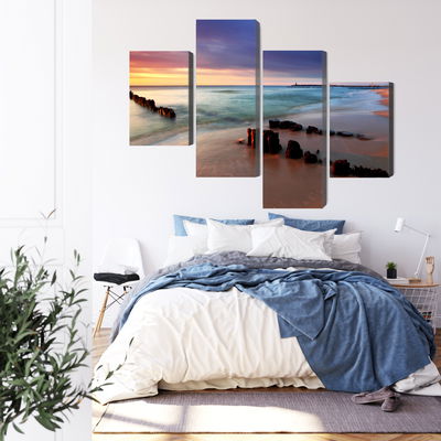 Ljuddämpande tavla - Sunrise over the baltic sea