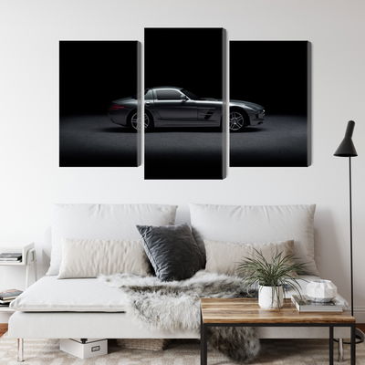 Ljuddämpande tavla - Sports car on a dark