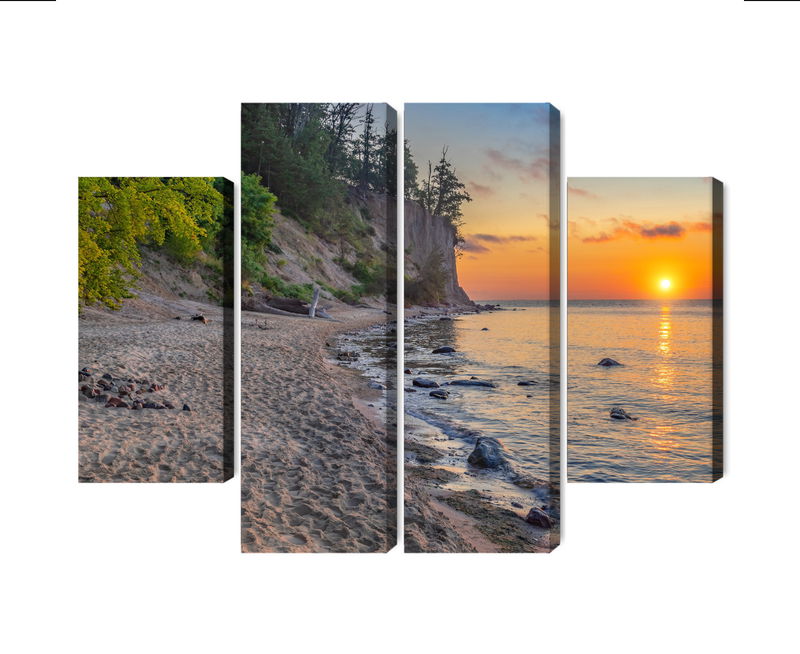 Ljuddämpande tavla - Sunset on the baltic sea