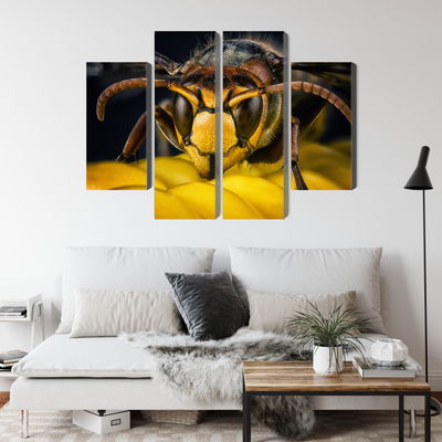 Ljuddämpande tavla - Wasp on a macro scale