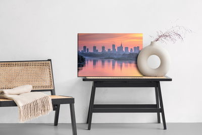 Ljuddämpande tavla - Warsaw and the sunset