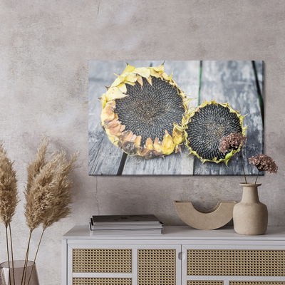 Ljuddämpande tavla - Sunflowers on the background