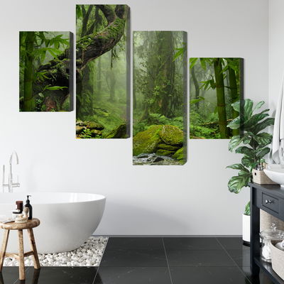 Ljuddämpande tavla - The green of the rain forest