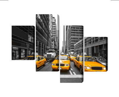 Ljuddämpande tavla - Yellow taxis in New York city