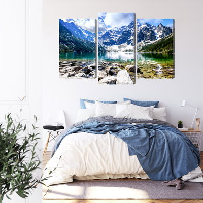 Ljuddämpande tavla - Lake morskie oko 3d