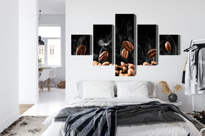 Ljuddämpande tavla - Hot coffee beans