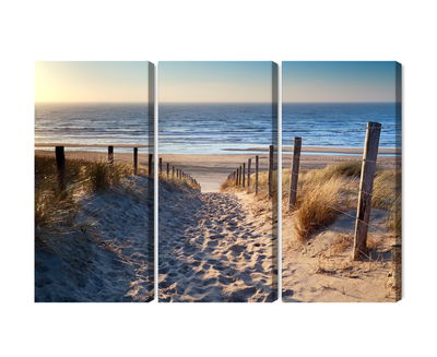 Ljuddämpande tavla - North sea beach 3d