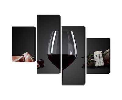 Ljuddämpande tavla - A glass of red wine