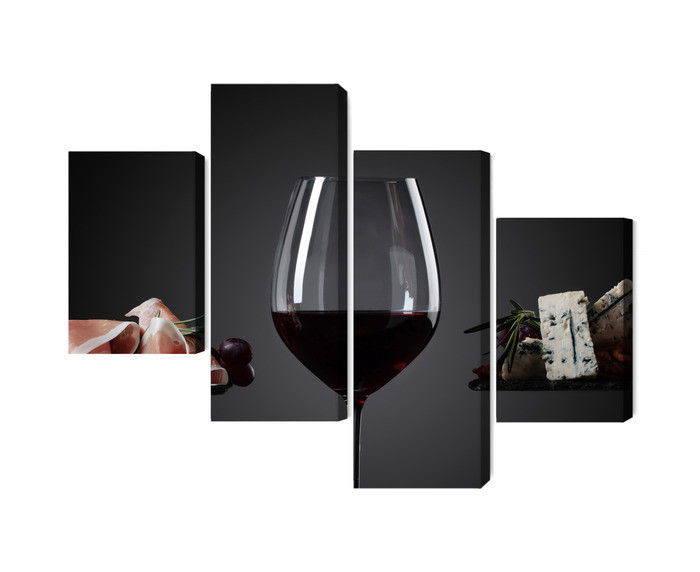 Ljuddämpande tavla - A glass of red wine