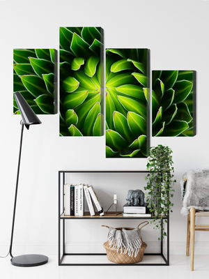 Ljuddämpande tavla - Green plant on a macro scale