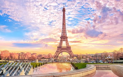 Ljuddämpande tavla - Eiffel tower in Paris