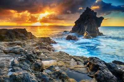 Ljuddämpande tavla - Sunset on the seashore