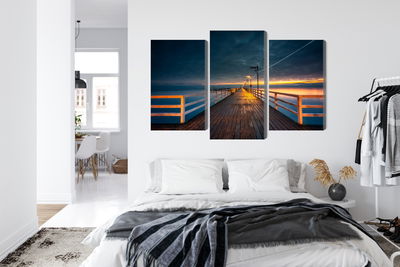 Ljuddämpande tavla - Evening view of the wooden