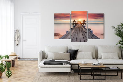 Ljuddämpande tavla - Hazy sea