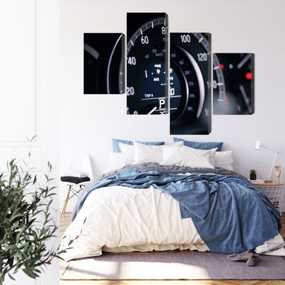 Ljuddämpande tavla - Modern car speedometer