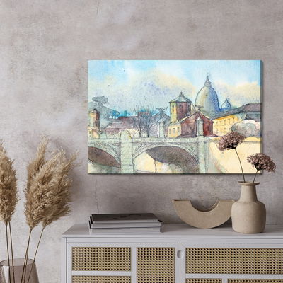 Ljuddämpande tavla - Bridge in Rome