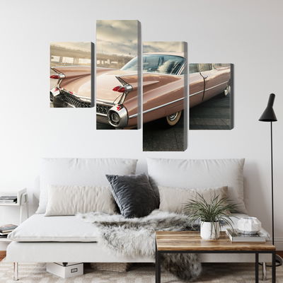 Ljuddämpande tavla - Vintage style car