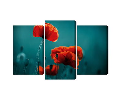 Ljuddämpande tavla - Macro poppies